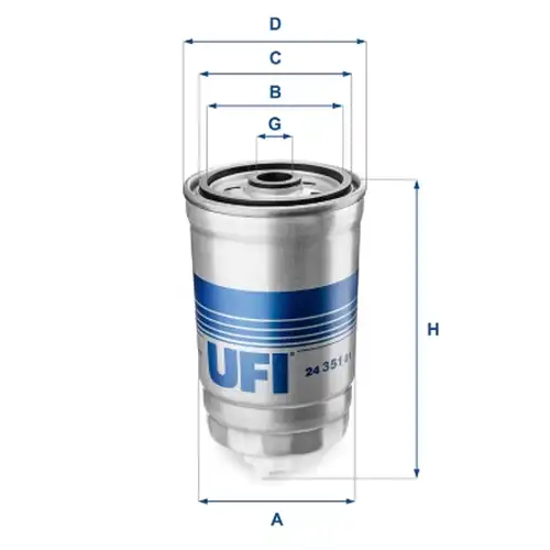 горивен филтър UFI 24.351.01