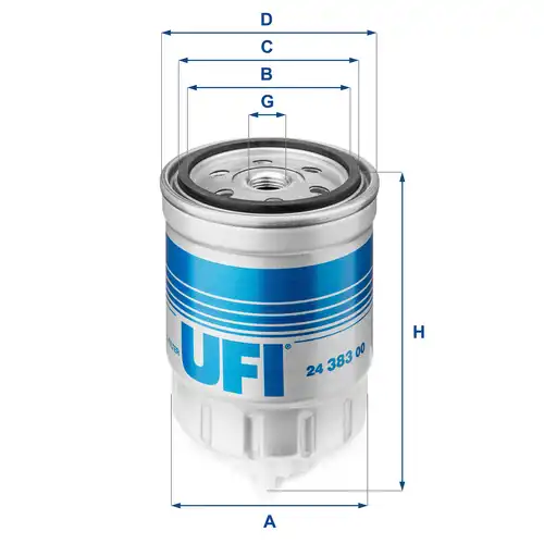 горивен филтър UFI 24.383.00