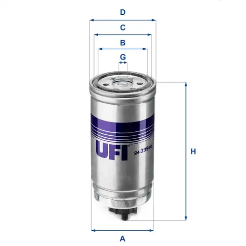 горивен филтър UFI 24.399.00