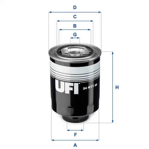 горивен филтър UFI 24.411.00