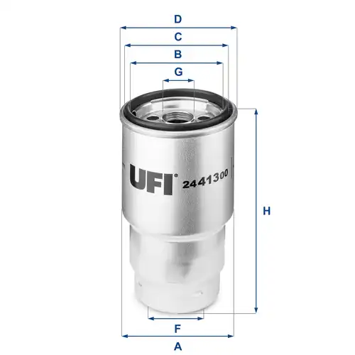 горивен филтър UFI 24.413.00