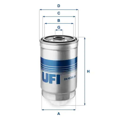 горивен филтър UFI 24.434.00