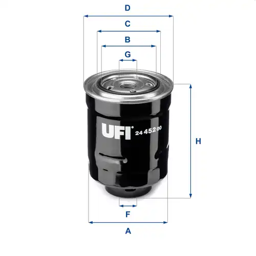 горивен филтър UFI 24.452.00