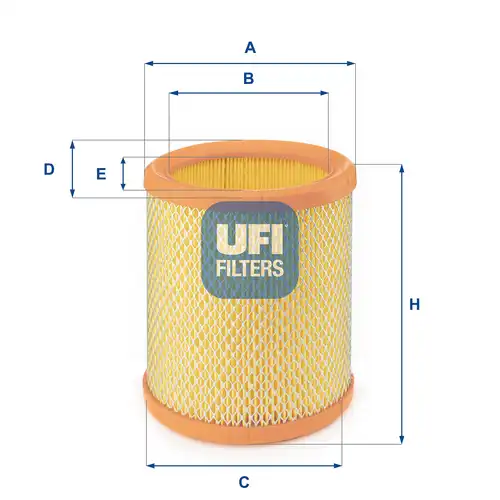 въздушен филтър UFI 27.196.00