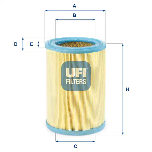 въздушен филтър UFI 27.252.00