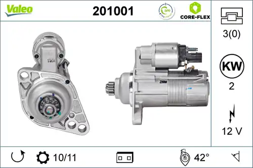 стартер VALEO 201001