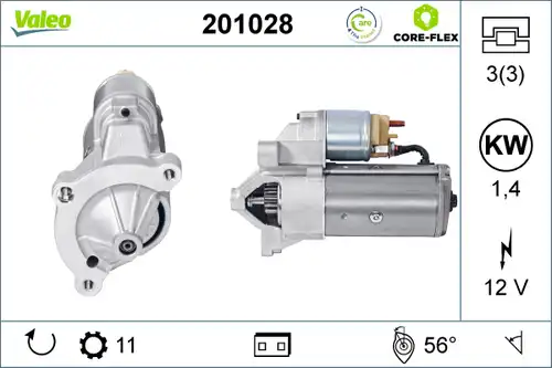 стартер VALEO 201028