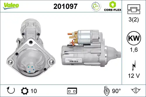 стартер VALEO 201097