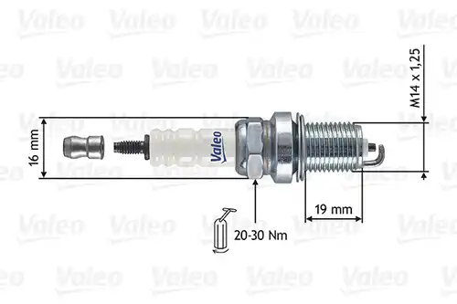 запалителна свещ VALEO 246855