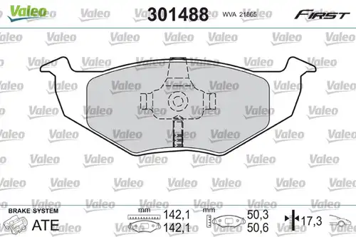 накладки VALEO 301488