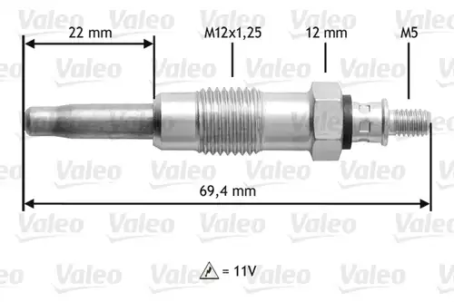 подгревна свещ VALEO 345116