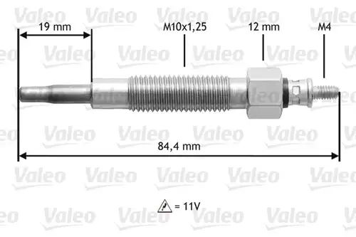 подгревна свещ VALEO 345145