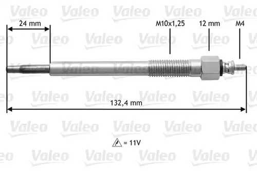 подгревна свещ VALEO 345163