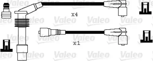 комплект запалителеи кабели VALEO 346010