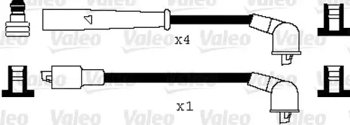 комплект запалителеи кабели VALEO 346024