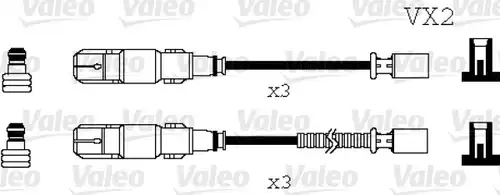 комплект запалителеи кабели VALEO 346071