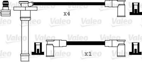 комплект запалителеи кабели VALEO 346102