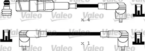 комплект запалителеи кабели VALEO 346118