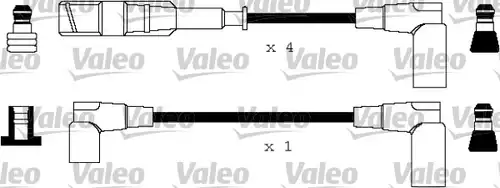 комплект запалителеи кабели VALEO 346144