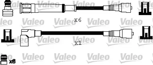 комплект запалителеи кабели VALEO 346235