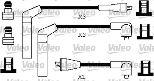 комплект запалителеи кабели VALEO 346255