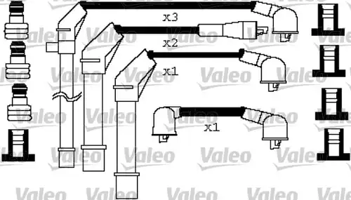 комплект запалителеи кабели VALEO 346259