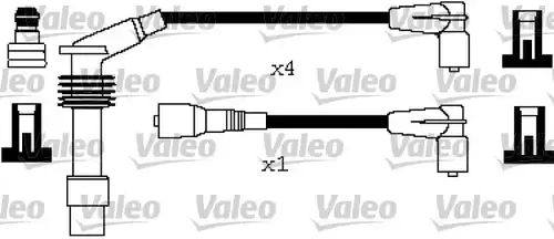 комплект запалителеи кабели VALEO 346291