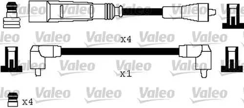 комплект запалителеи кабели VALEO 346333