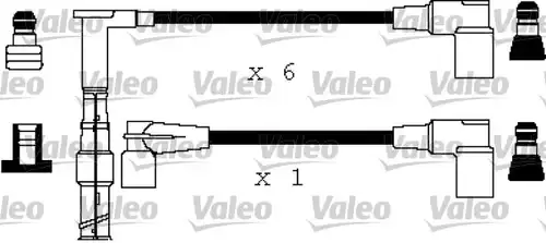 комплект запалителеи кабели VALEO 346376