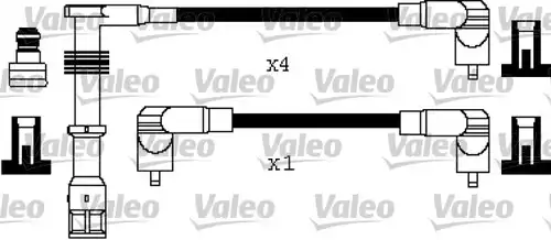 комплект запалителеи кабели VALEO 346384