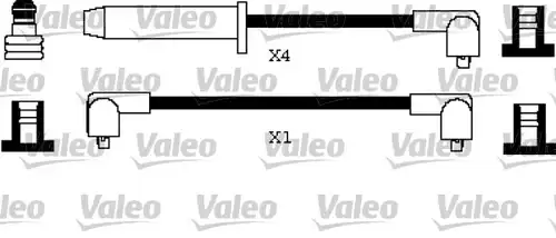 комплект запалителеи кабели VALEO 346397