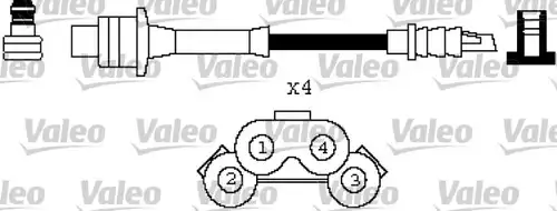 комплект запалителеи кабели VALEO 346429