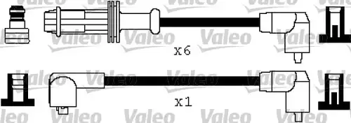 комплект запалителеи кабели VALEO 346449