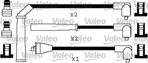 комплект запалителеи кабели VALEO 346557