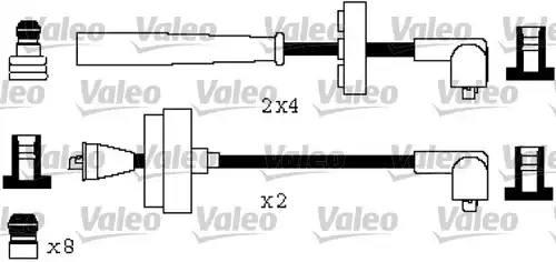 комплект запалителеи кабели VALEO 346582