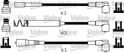 комплект запалителеи кабели VALEO 346669