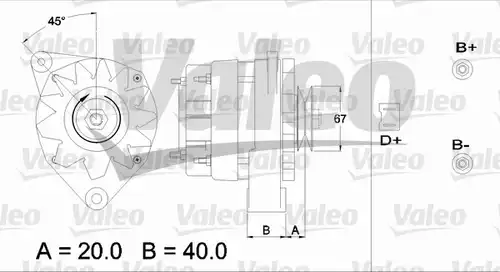 генератор VALEO 433416