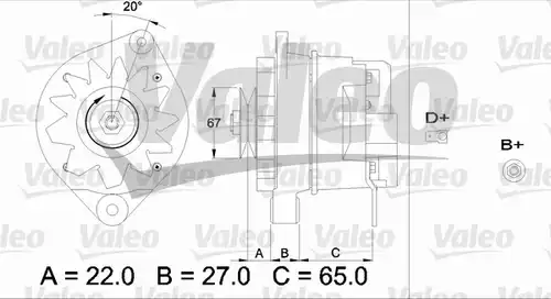 генератор VALEO 436316