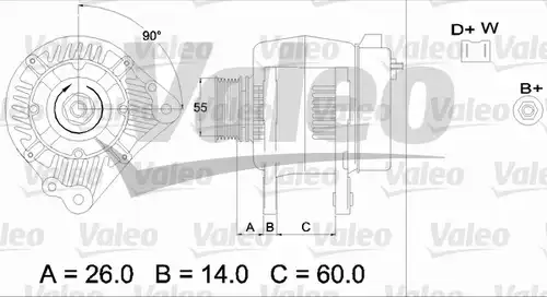 генератор VALEO 436442