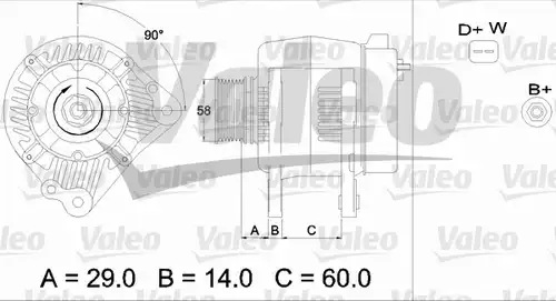 генератор VALEO 436445