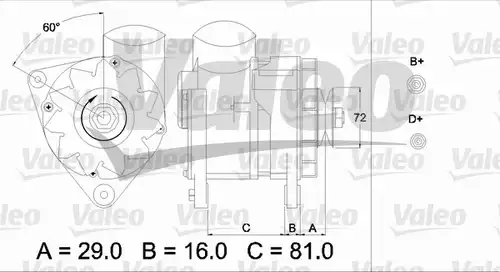 генератор VALEO 436622