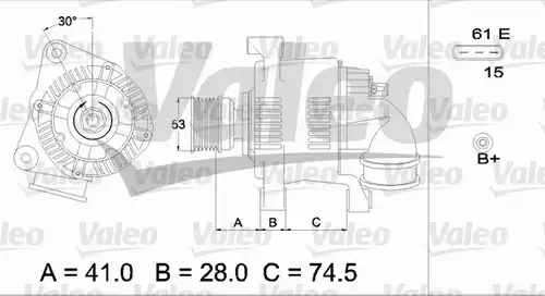 генератор VALEO 436655