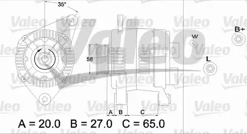 генератор VALEO 437198