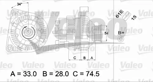 генератор VALEO 437406