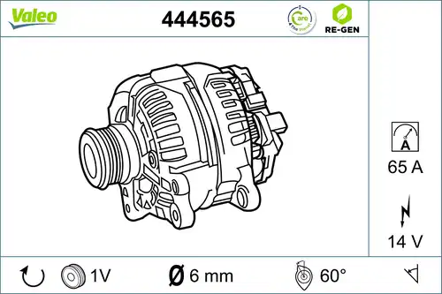 генератор VALEO 444565