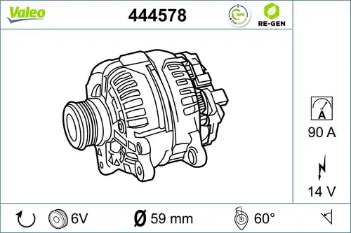 генератор VALEO 444578