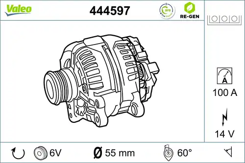 генератор VALEO 444597