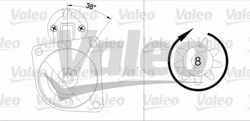 стартер VALEO 455606