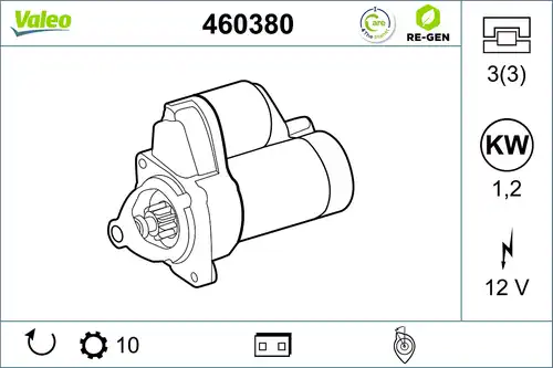 стартер VALEO 460380