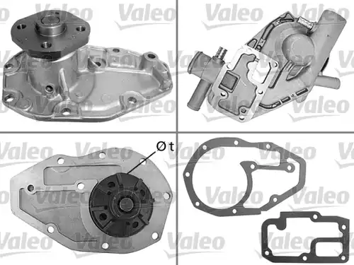 водна помпа, охлаждане на двигателя VALEO 506041